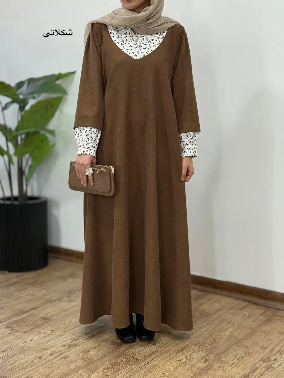 پیراهن مانتویی پاییزه نورین 4